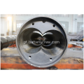 55/110 Extrusão de tubo de PVC cônico duplo parafuso barril
